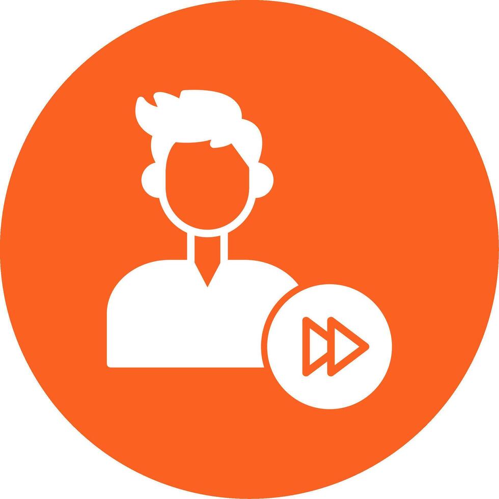 Fast Forward Glyph Multi Circle vector