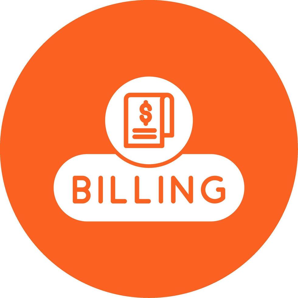 Billing Details Button Glyph Multi Circle vector