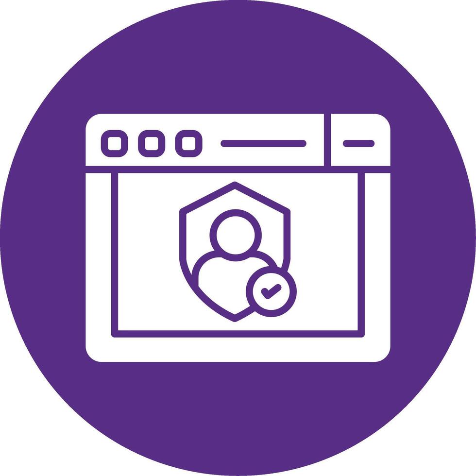 Authentication Login Icon Glyph Multi Circle vector