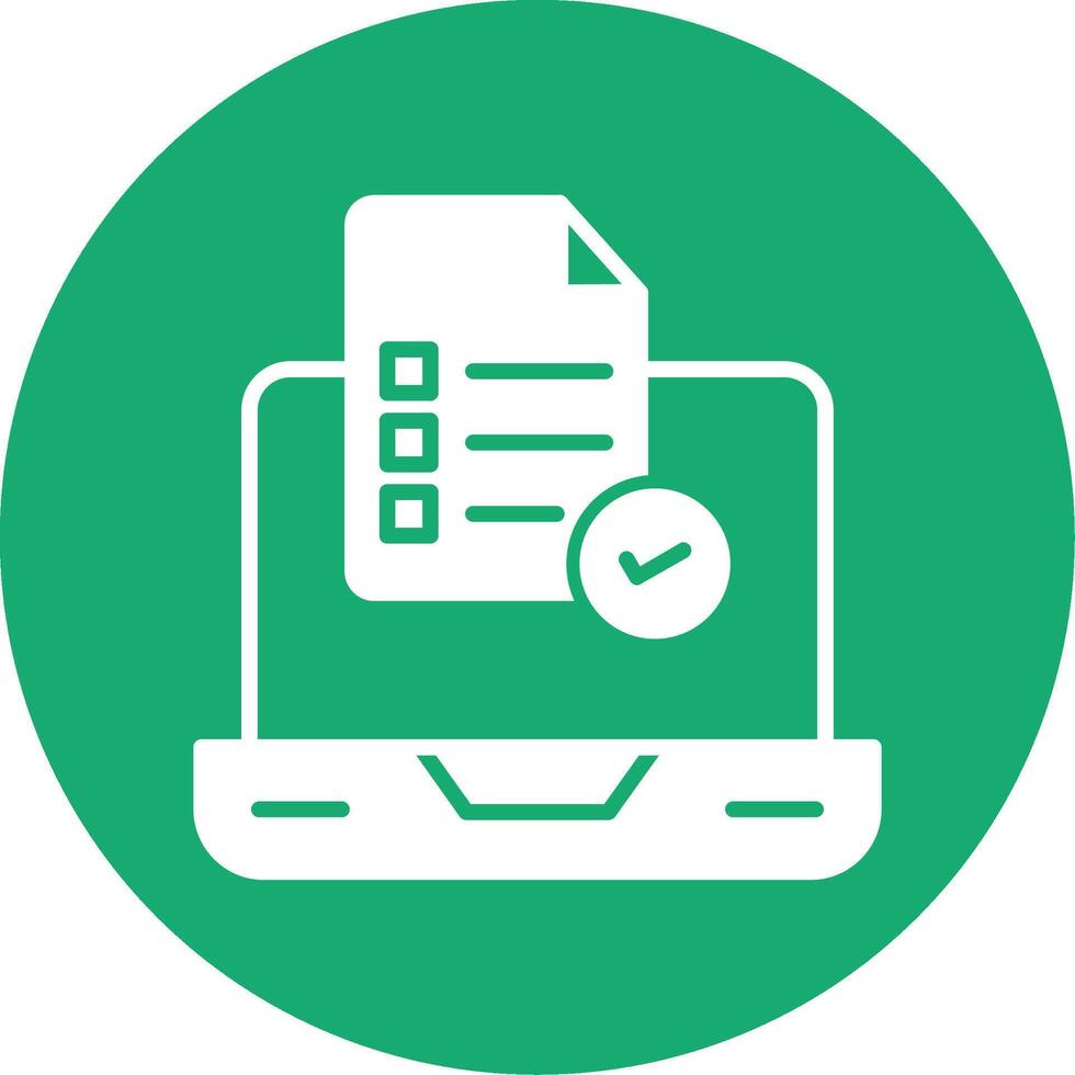 HTML Form Validation Icon Glyph Multi Circle vector