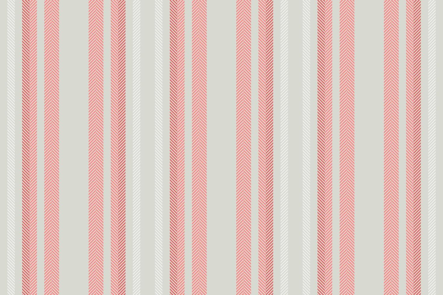 Minimal textile lines stripe, present seamless vertical. Calm texture fabric pattern background in white and red colors. vector