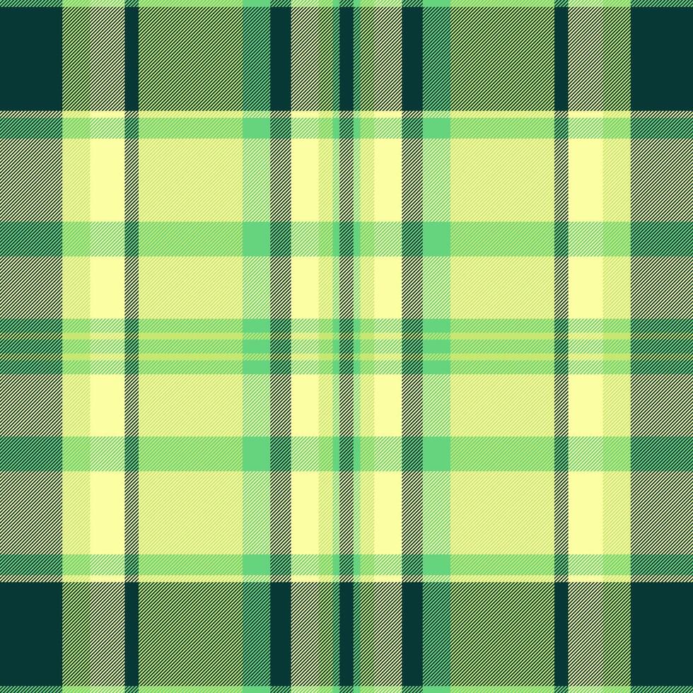 Classic plaid pattern in shades of green. Ideal for backgrounds, textures, or textile designs. Versatile for apparel, crafts, and digital projects. vector