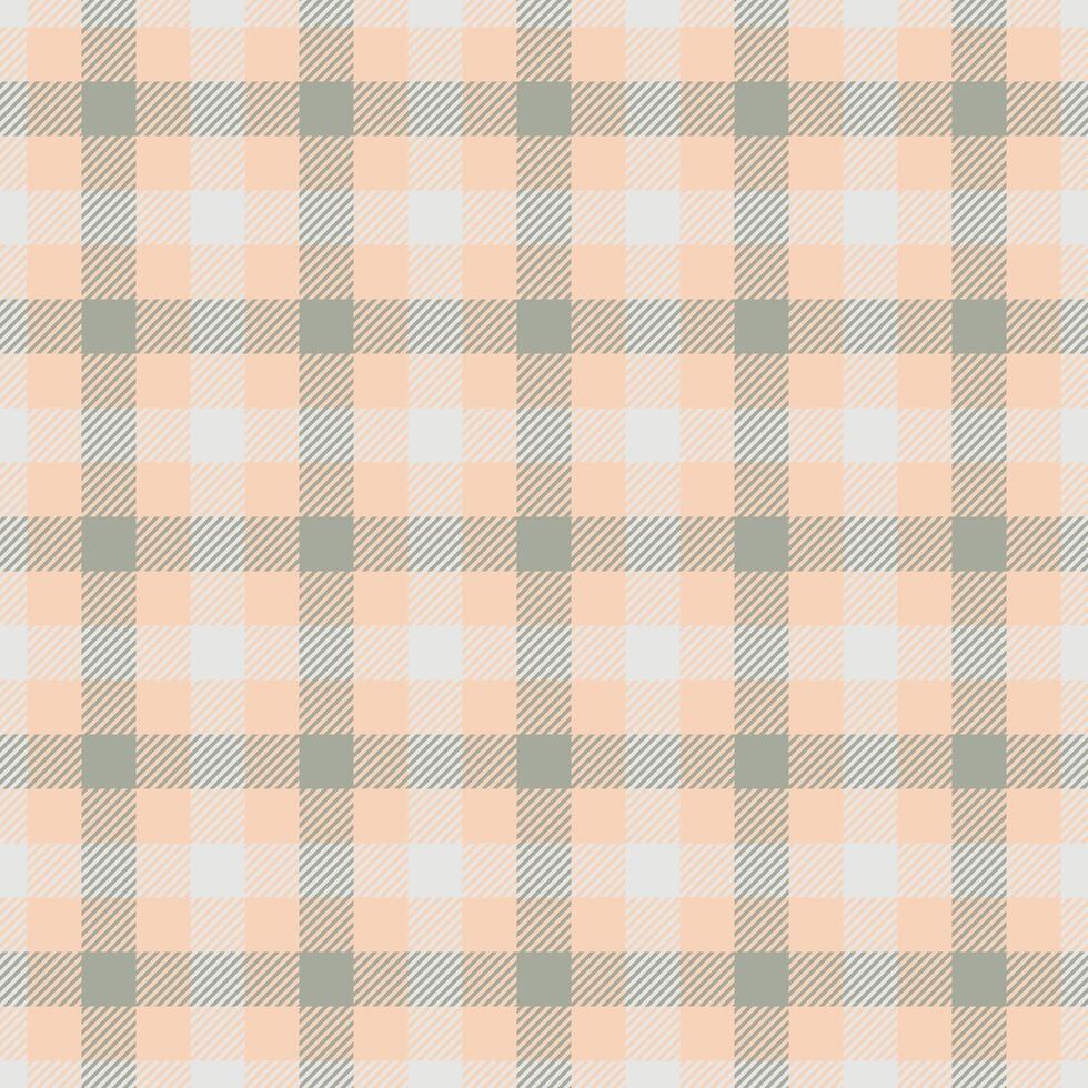 Classic seamless plaid pattern in gentle pastel hues. Great for backgrounds, textiles, or design elements evoking comfort, warmth, and rustic charm. vector