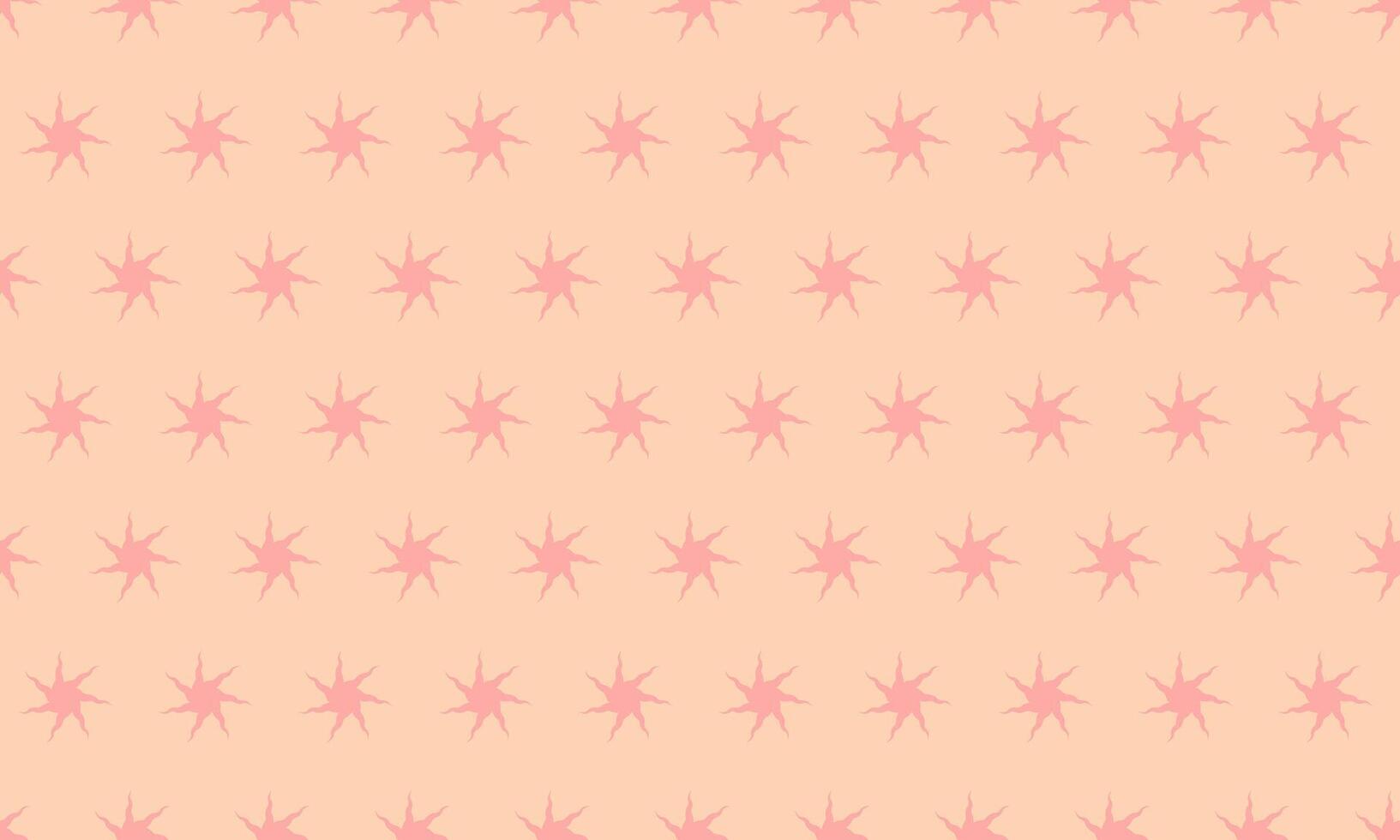 Elegant pastel peach background with a repeating pattern of soft pink stylized stars. Perfect for branding, website design, textiles, or as a charming, minimalist texture. vector
