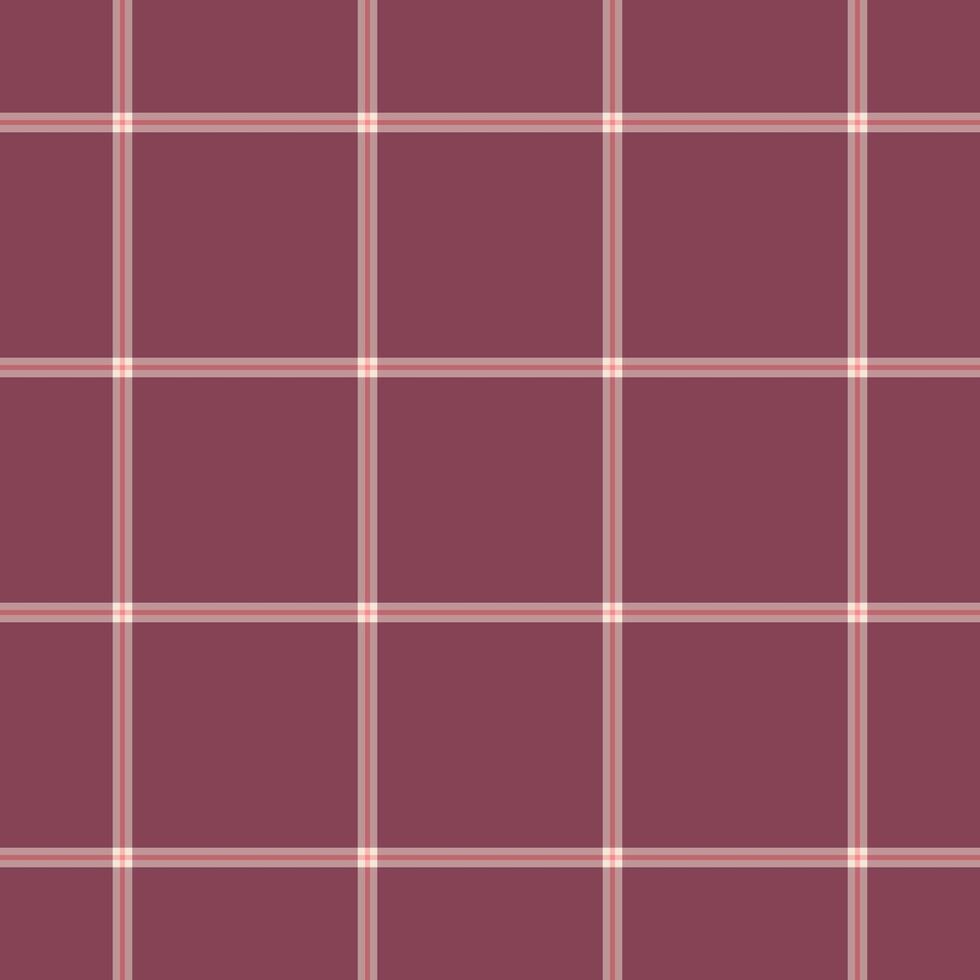 Seamless, minimalist pattern of maroon squares divided by subtle grid lines. Versatile backdrop for design, fabric, paper goods, or modern templates. vector