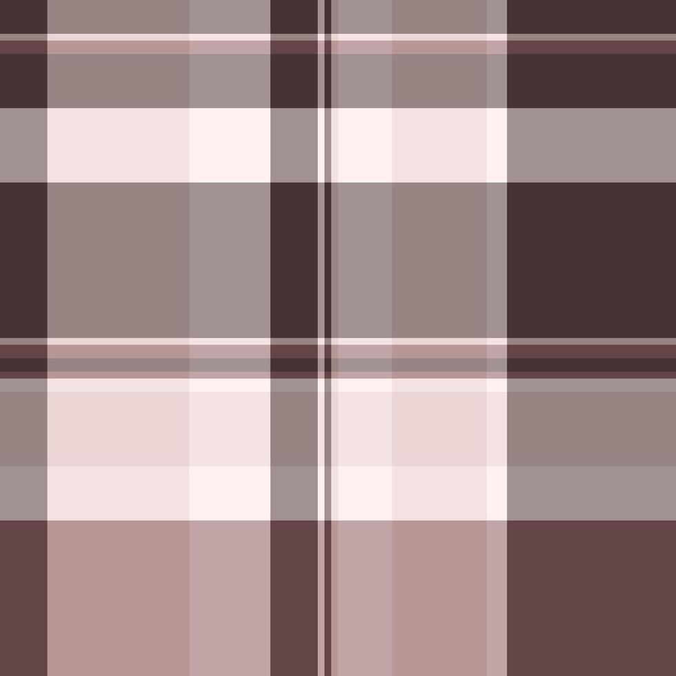 Brown beige plaid pattern with vertical and horizontal lines forming squares. Use for backgrounds, textiles, or abstract concepts. Simple yet elegant design. vector