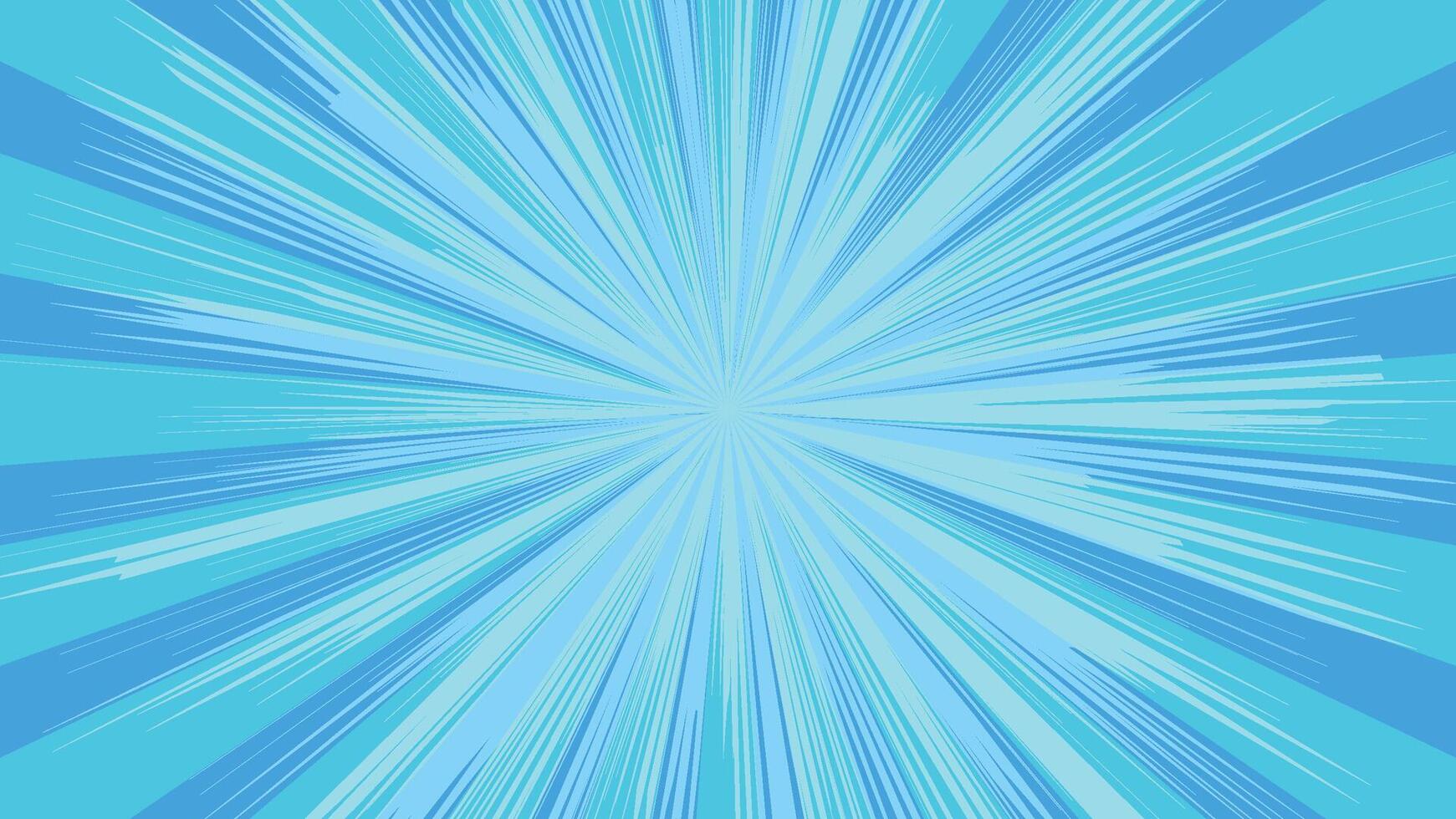 blue abstract background with exploding lines decoration vector