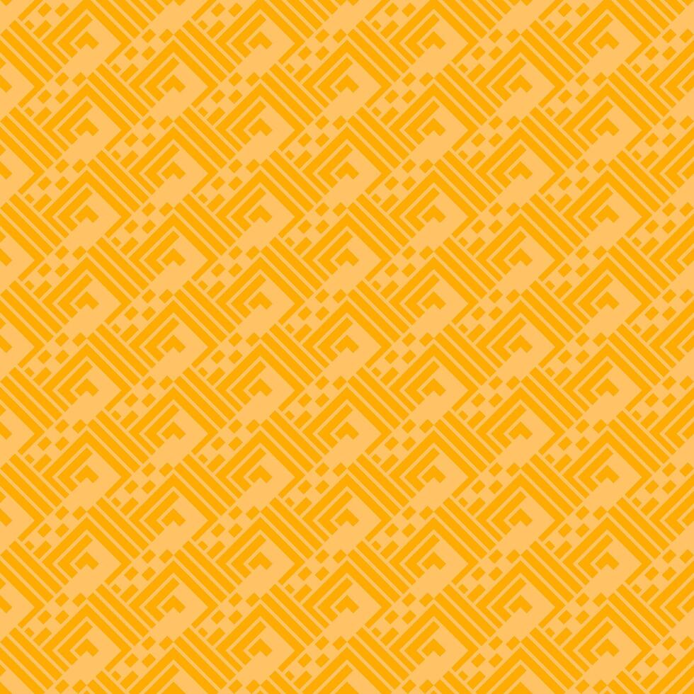 Bright geometric pattern in yellow tones with diagonal shapes and repeating lines. A bold and modern abstract design, perfect for textiles, wallpapers, crafts, and digital art. vector