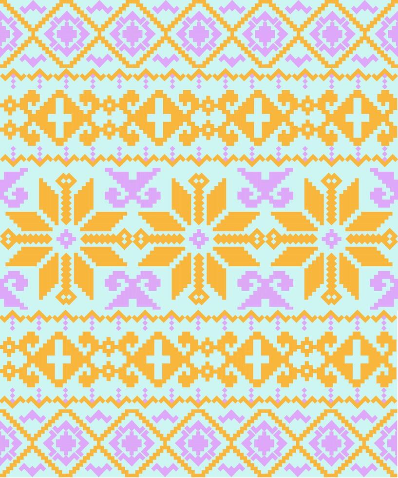 Pixel pattern for fabric and background design. vector