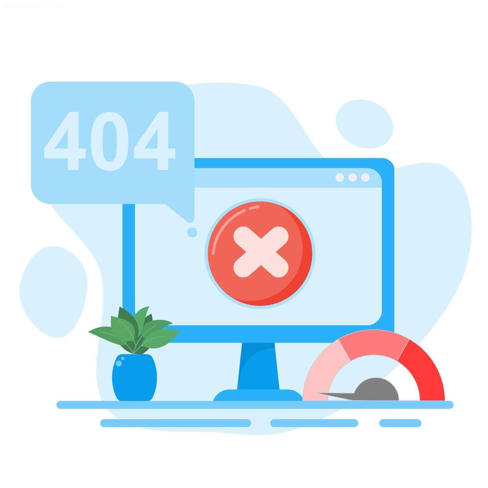 Fix 404 error, warning or maintenance, Fix server error. Flat style illustration for background. vector