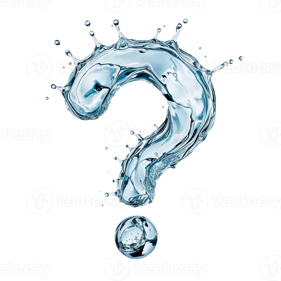 Liquid query a conceptual representation of uncertainty expressed through dynamic water splashes png