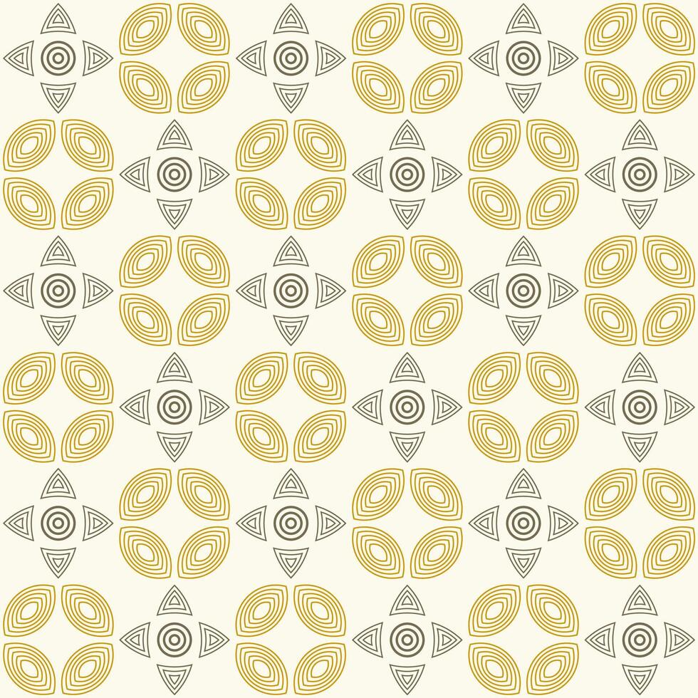 Simple abstract illustration of lines and geometric shapes arranged in a seamless pattern. vector