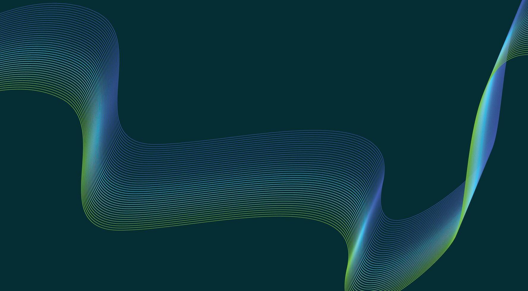 Blend Wave Background Cyan Gradient Abstract Design Illustration vector