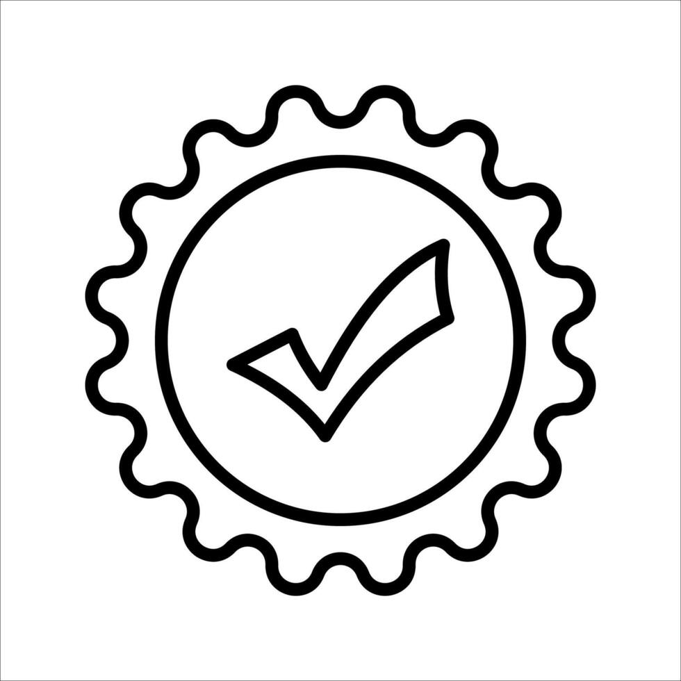 Warranty Icon. Symbol isolated white background. illustration. color editable. vector