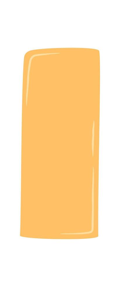 Hand drawn organic sticker rectangle frame in orange, serving as a unique textbox or card element. Use this doodle quote template as a creative badge, banner, or playful background for message vector