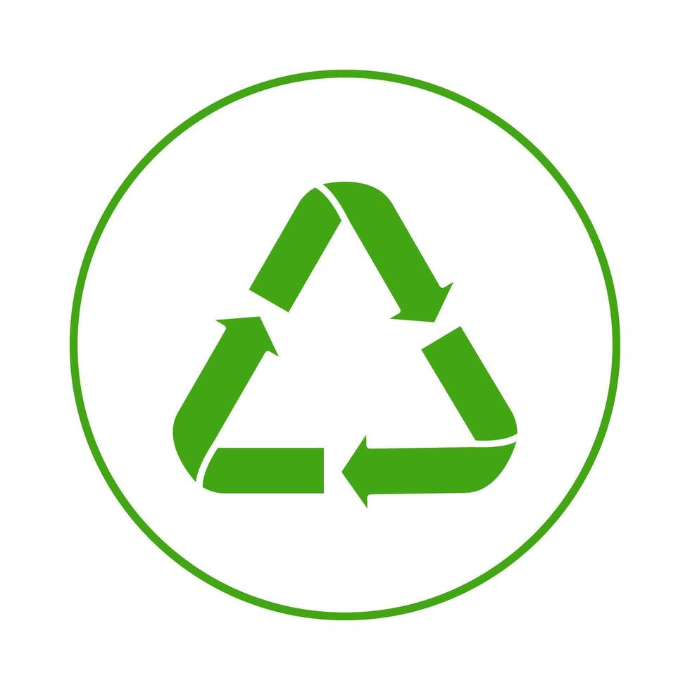Recycle symbols. Recycling arrow icons. Reusing symbols. Recycling label. Recycle badge. Recycling icons. Recycle, reuse and reduce icons, eps 10. vector