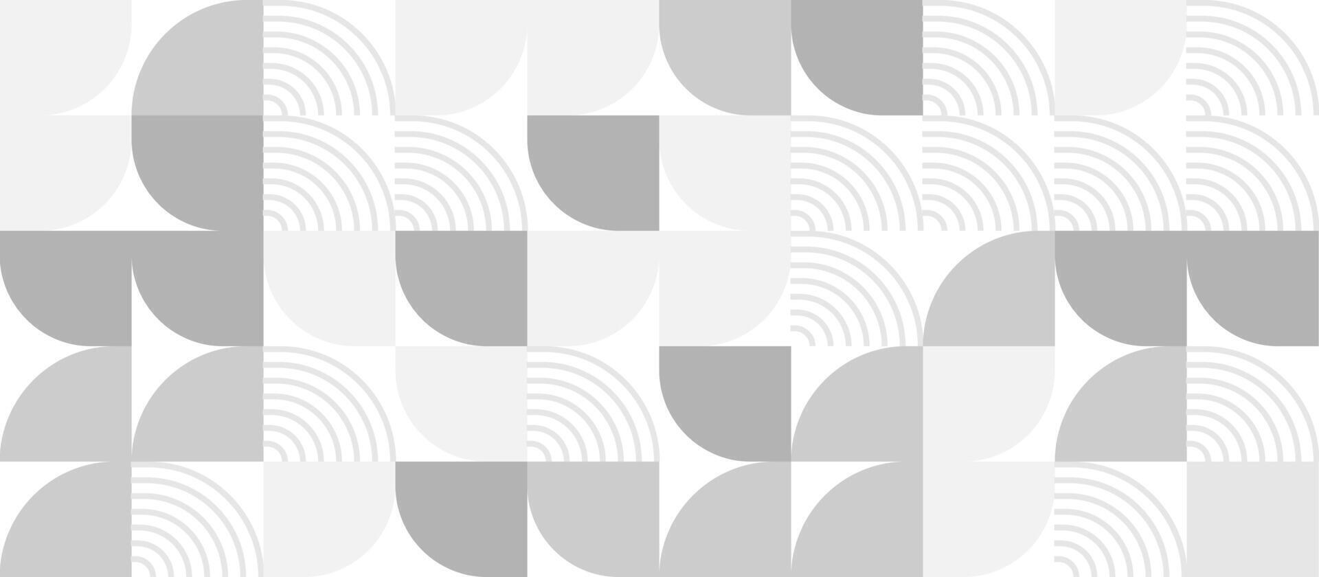 White and grey Minimal abstract simple geometric shape pattern background vector