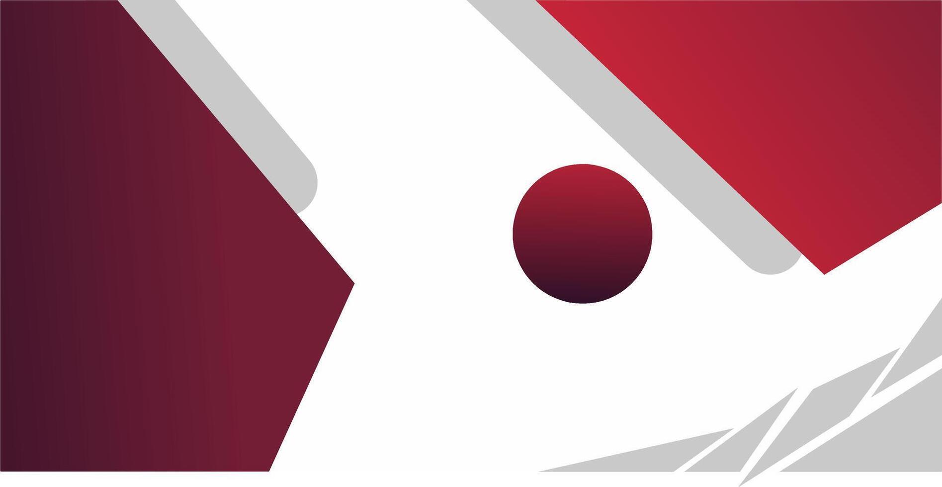 Modern Abstract Graphic Design With Red Geometric Shapes and Sphere vector