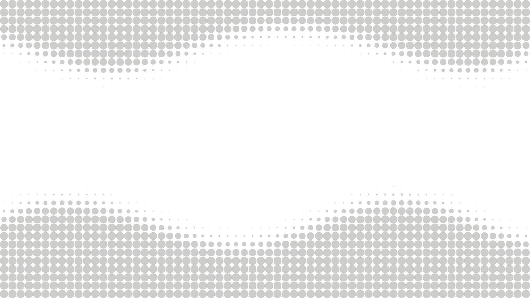 Horizontal template with halftone effect. Gray circle waves, overlay. graphics, abstract background vector