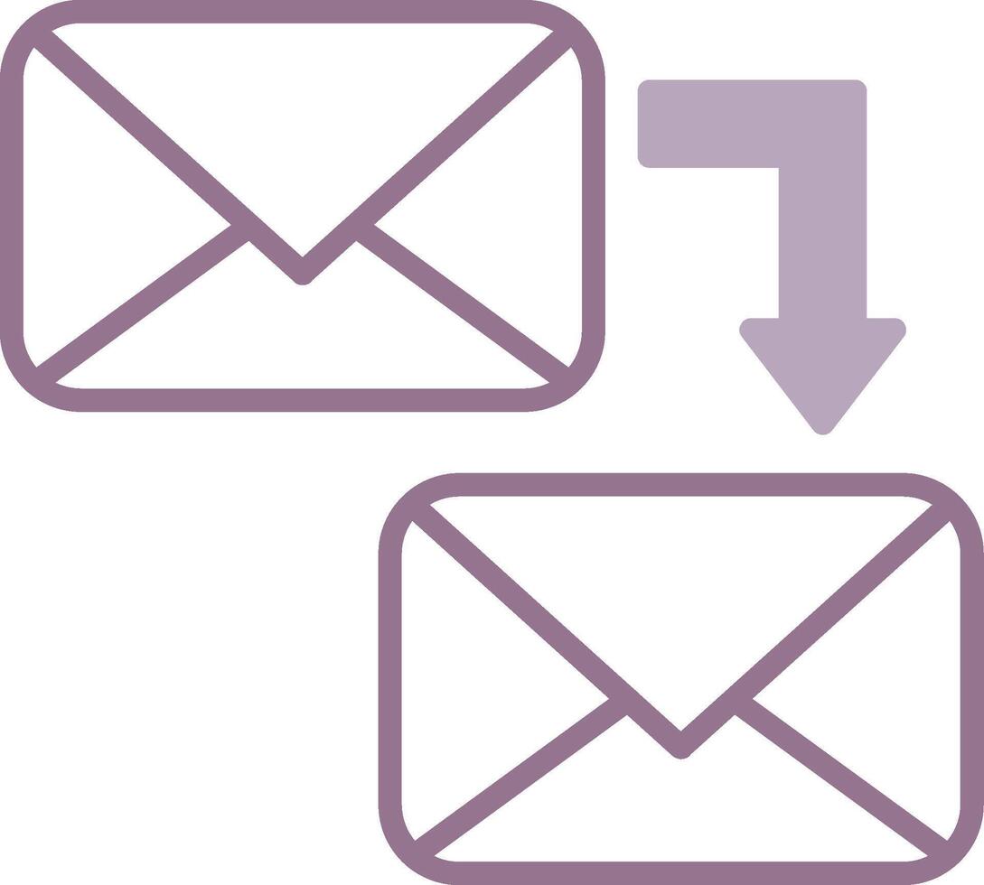 correo ensombrecido web simbólico vector