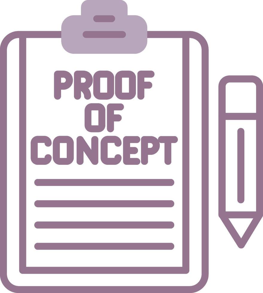 Proof Of Concept Clean App Fragment vector