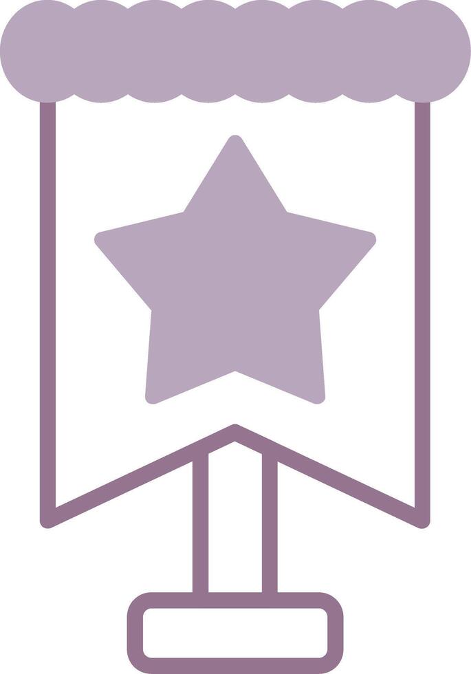 Flag Pole Iconic Web Pattern vector