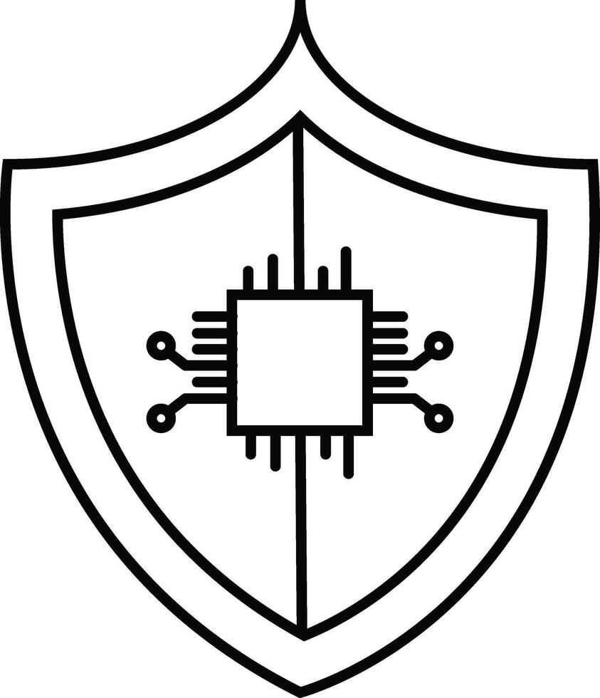 Digital shield protects integrated circuit chip security vector