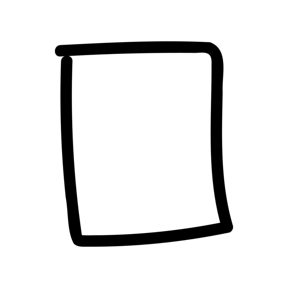 Simple black icon with a theme square stop button vector