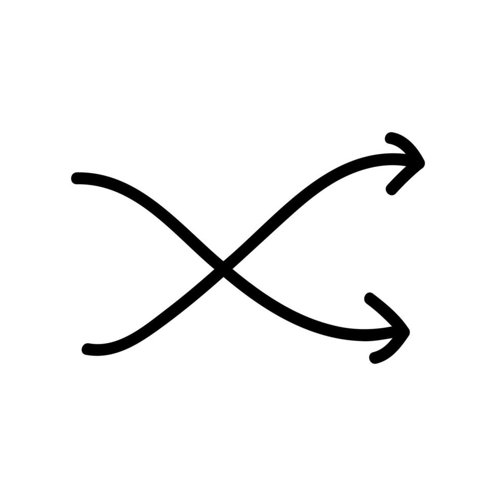 Simple black icon with a theme randomize, button vector