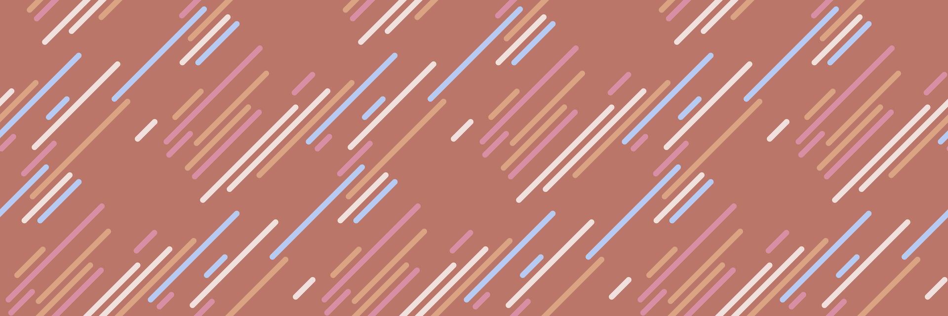 Abstract seamless pattern with diagonal pastel lines on a terracotta background. Perfect for textile design, website backgrounds, or modern branding. Evokes feelings of calmness and subtle energy. vector