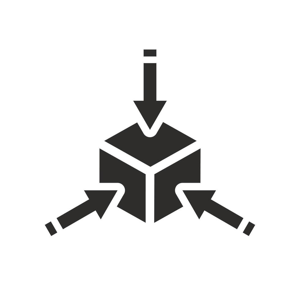 research axes icon, multifaceted scalability, comprehensive minimize, flat symbol on white background illustration vector