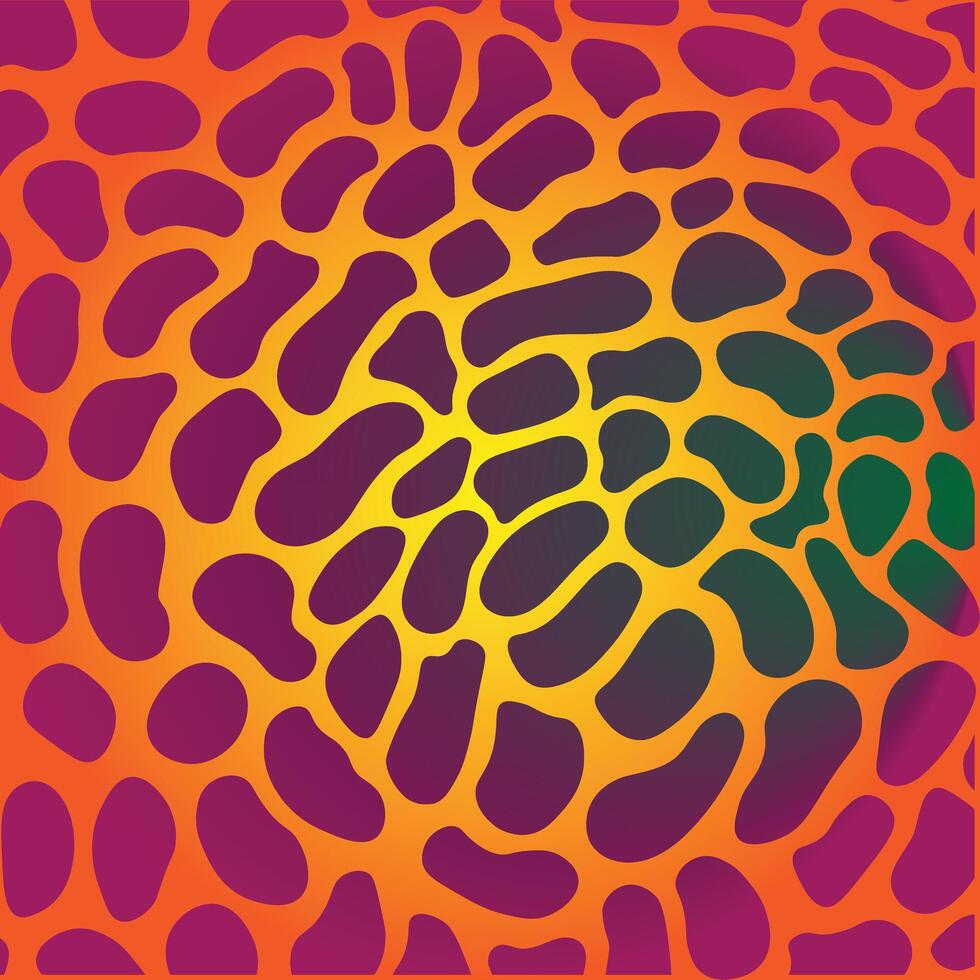 abstract shape with line pattern and gradient color vector