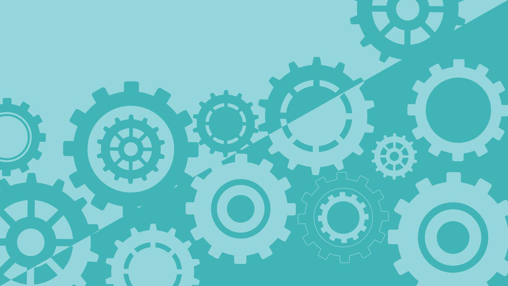 Creative background featuring abstract gear and cogwheel patterns in blue tones, perfect for technology, engineering, machinery, and industrial themed projects. vector