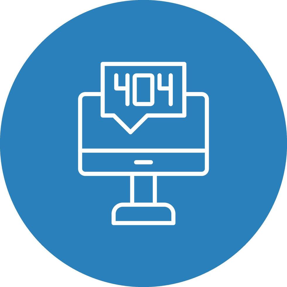 404 Error of web page broken vector