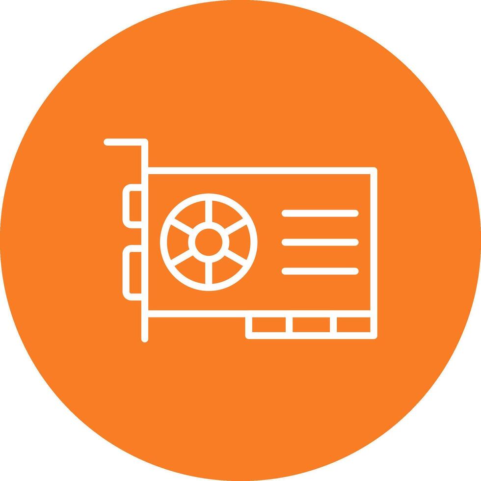 Gpu of graphic processor card vector