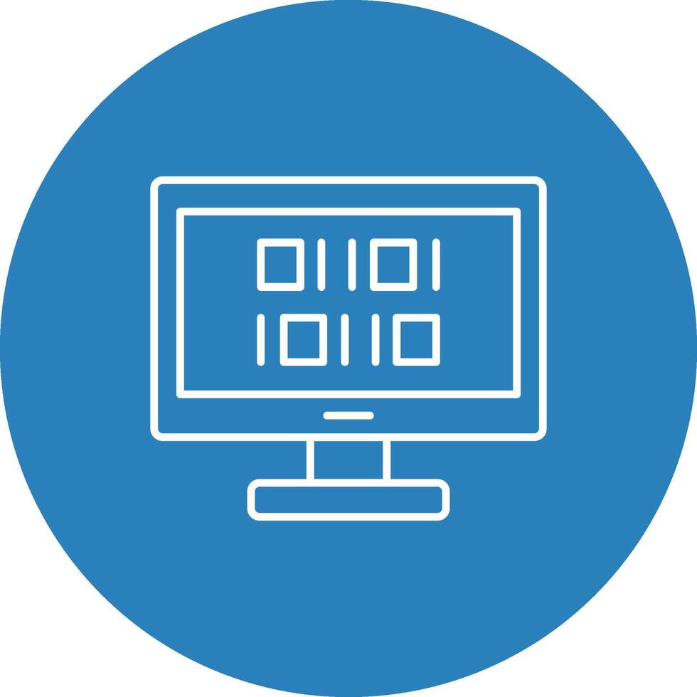 Binary Code of Programming Computer Code vector