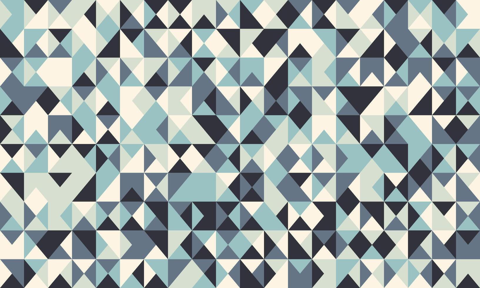 Abstract geometric mosaic pattern. Cooltoned triangles create a textured, dynamic design ideal for backgrounds, website banners, or modern print projects. vector