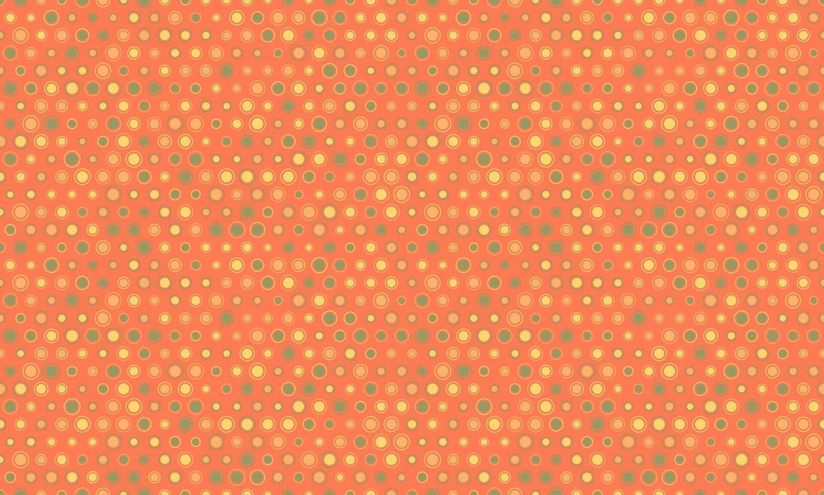Abstract coral and gold dot pattern. Perfect for website backgrounds, textile design, or vibrant branding. This seamless texture evokes feelings of warmth, energy, and optimism. vector