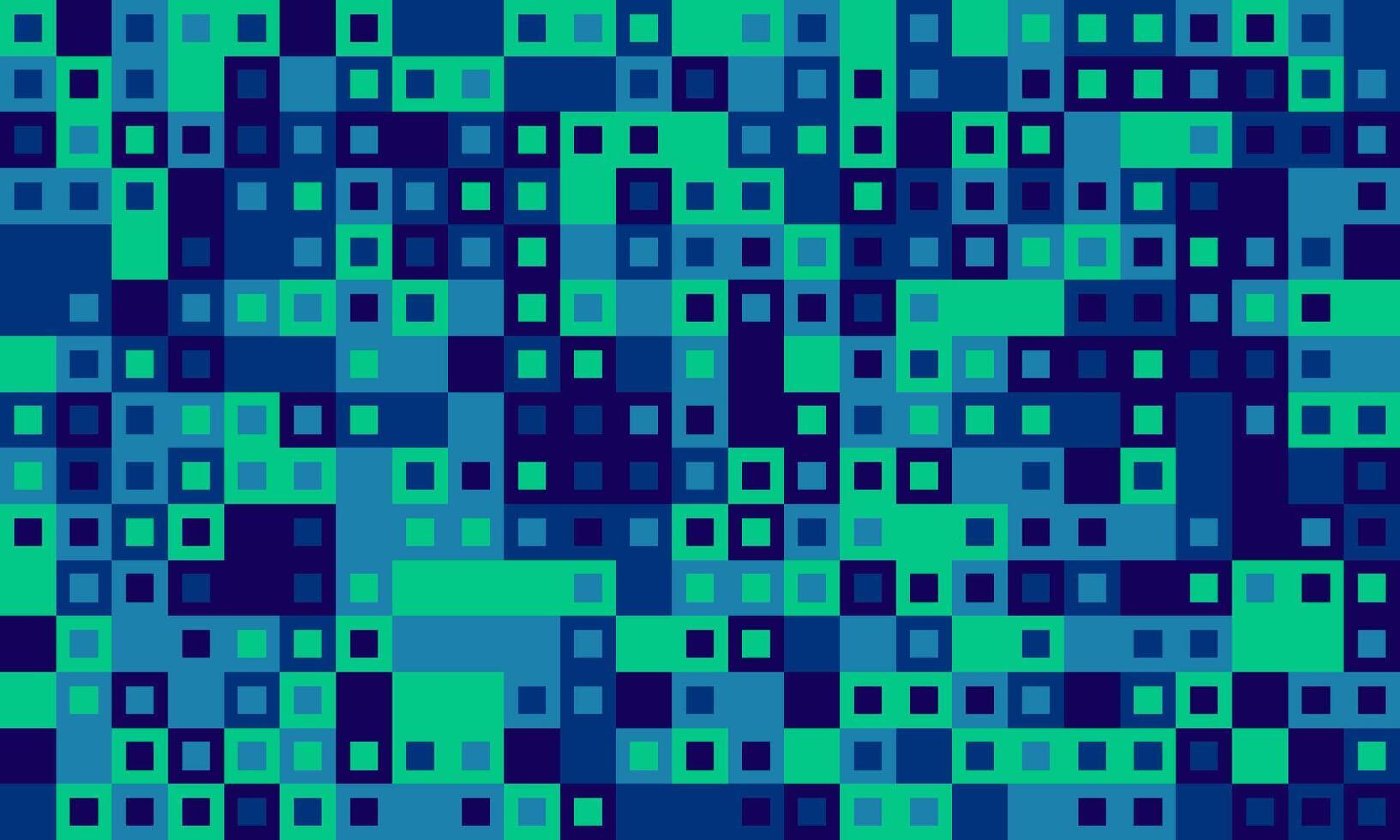 Abstract teal and navy blue pixelated mosaic pattern. Perfect for backgrounds, tech designs, or modern art projects. Represents digital data, technology, or connectivity. vector