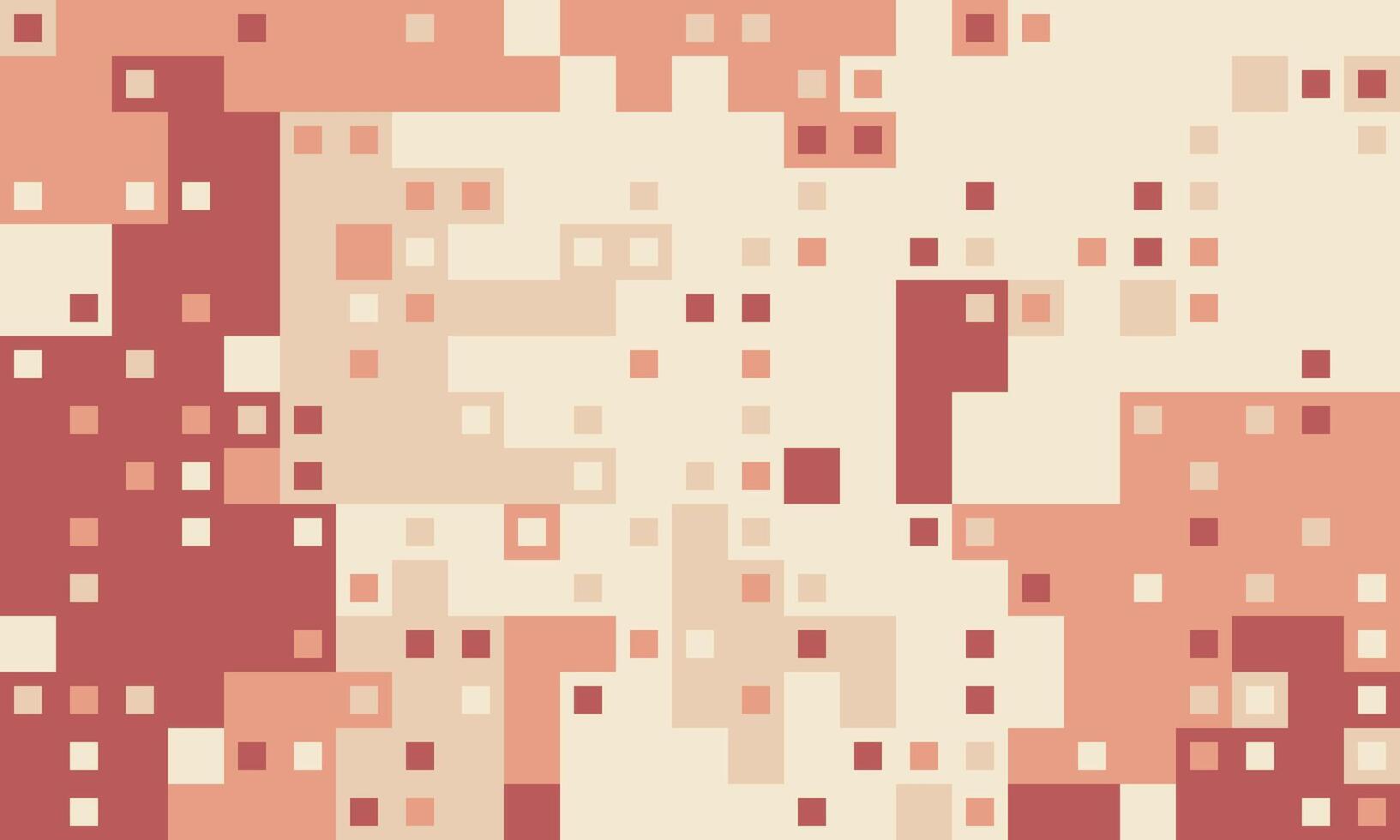 Abstract pixel art background. Warm earthy tones create a textured, mosaic effect, ideal for website banners, presentations, or modern design projects. vector