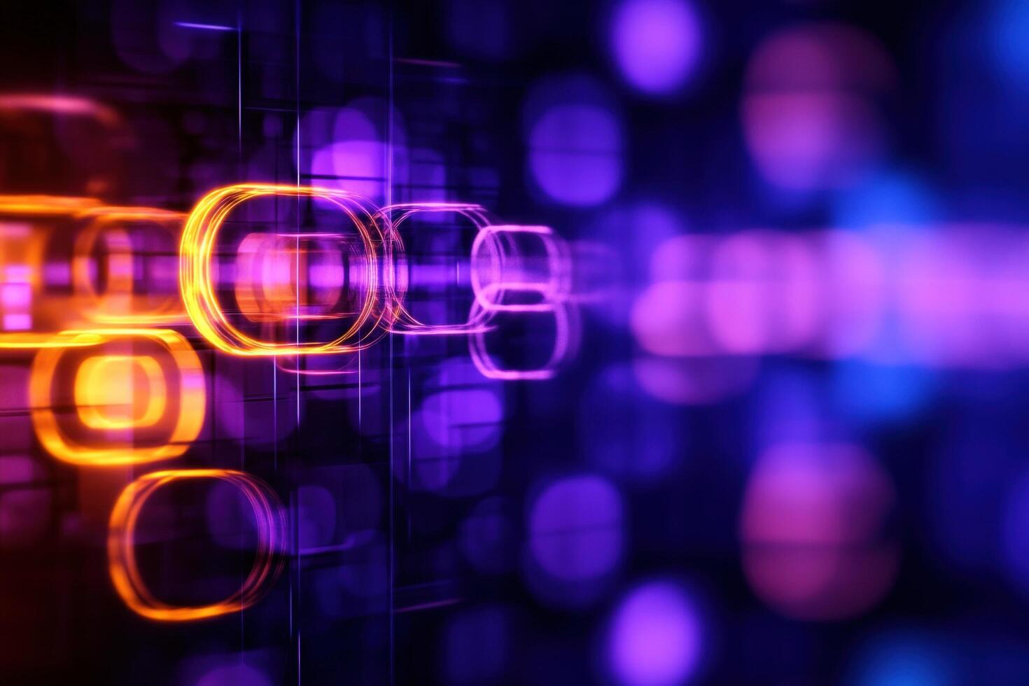 Abstract digital data stream, glowing, futuristic background, technology presentation photo