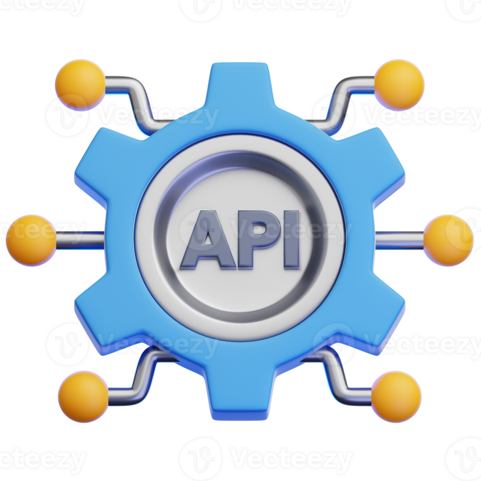 A symbolic representation of application programming interface API shows the core of digital connections. Designed to show the key functions and interactions of a digital system. png