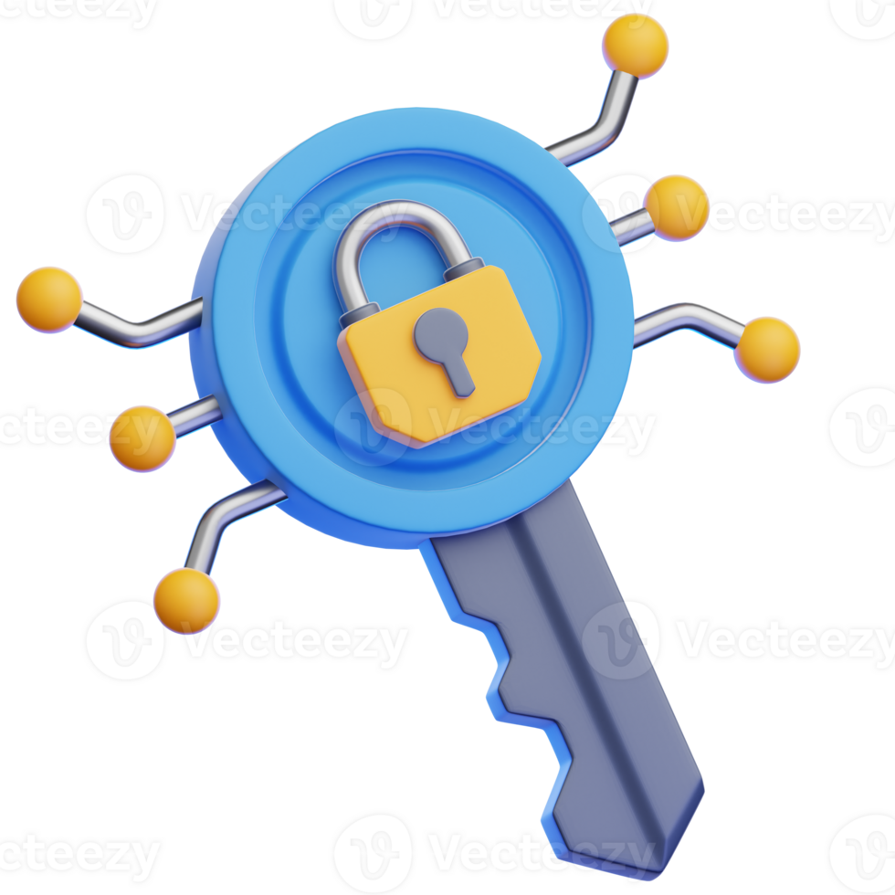 A symbolic representation private key of cryptocurrency wallet security, featuring a stylized key with an integrated padlock and circuit-like elements, signifying secure access. png