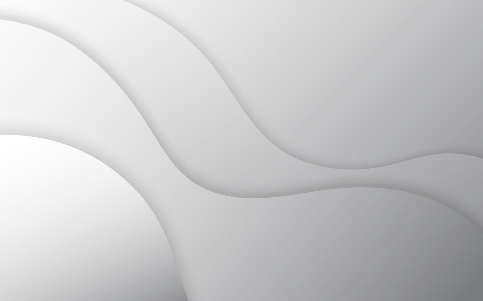 Minimal Gray Abstract Background with Soft Curved Layers for Modern Business and Presentation Design, Illustration 10 eps. vector