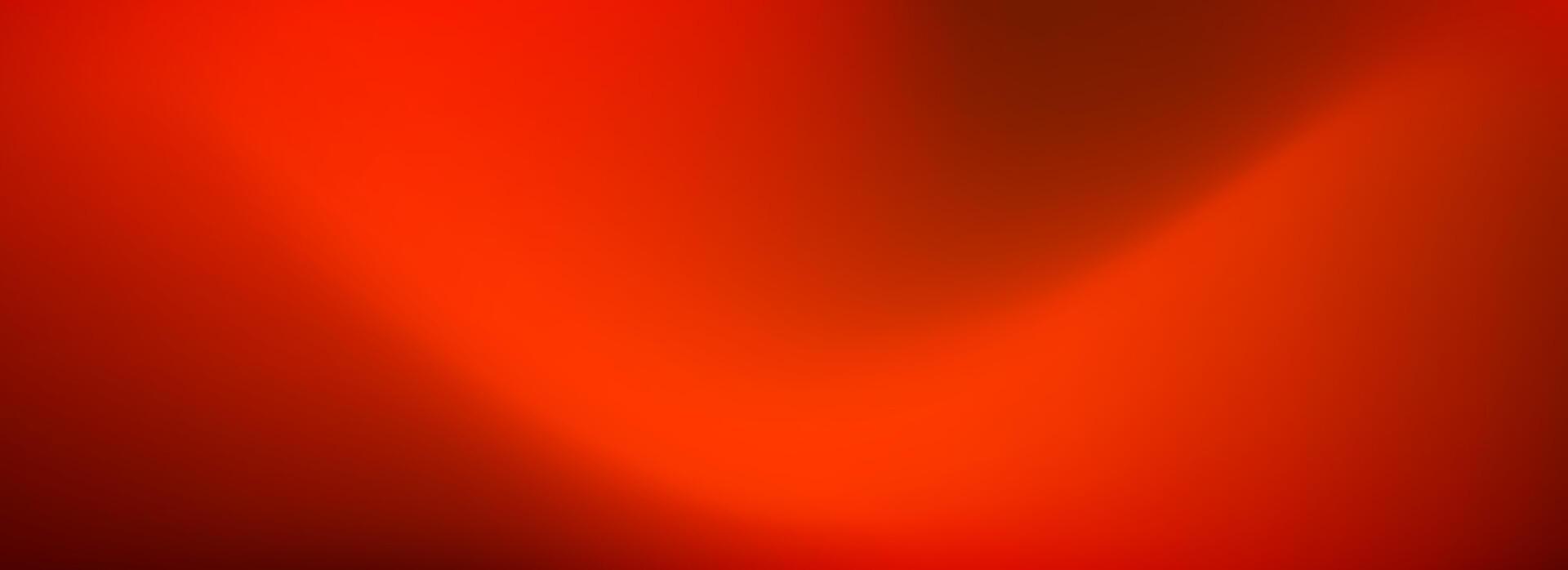 Abstract red wave gradient background. Saturated smooth hot color gradation wallpaper. Vibrant bright blur curve backdrop for banner, poster, leaflet, brochure, booklet. Ruby overlay vector