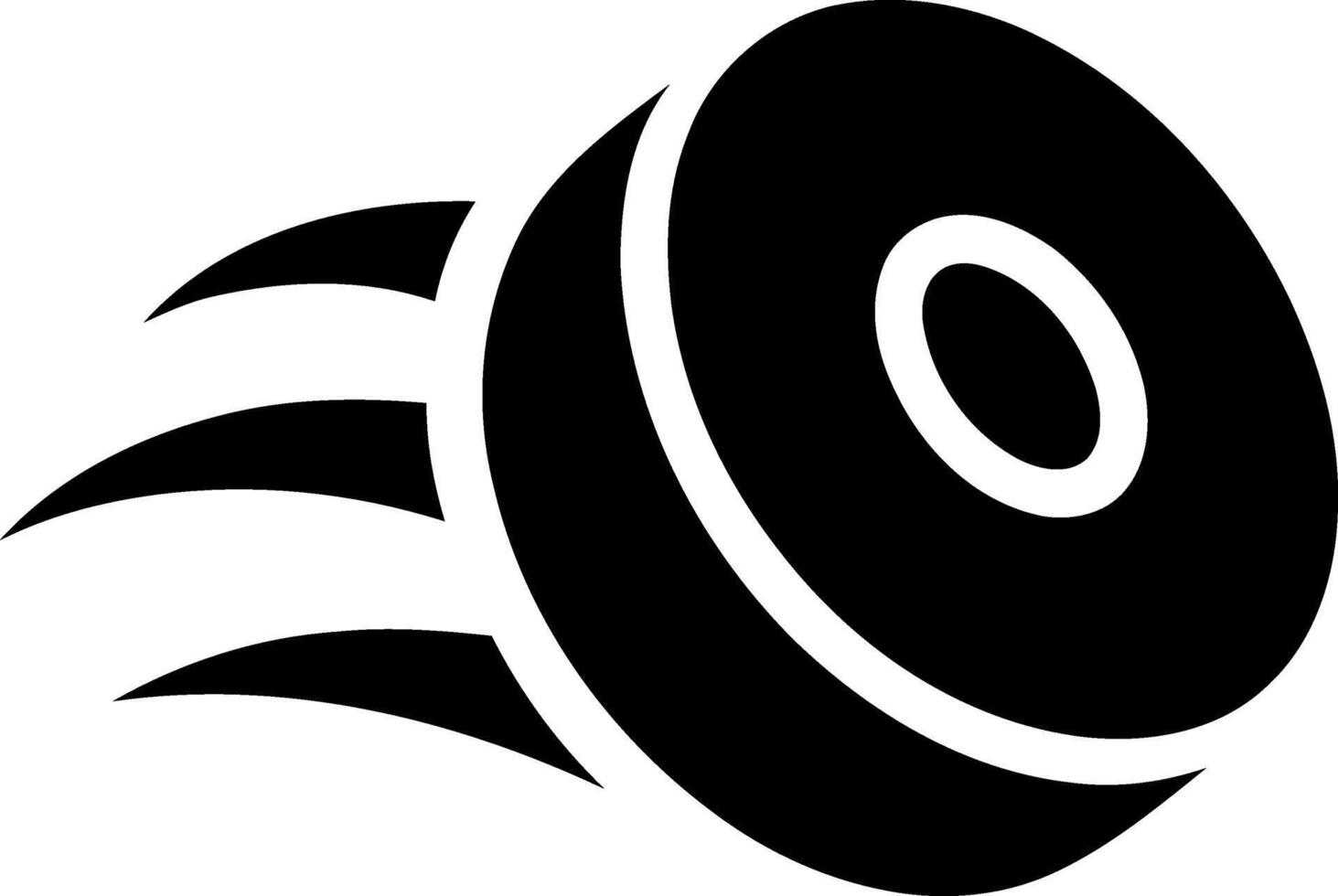 Abstract circular shape with motion trails vector