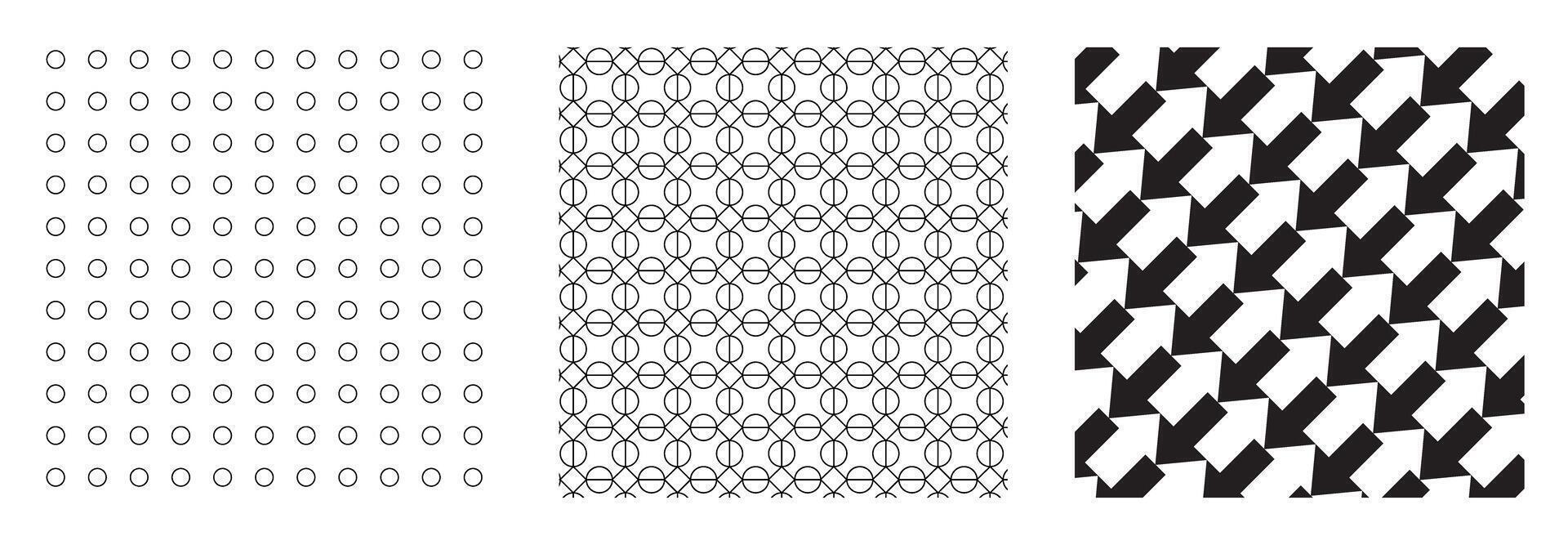 Set of Patterns with Various Styles vector