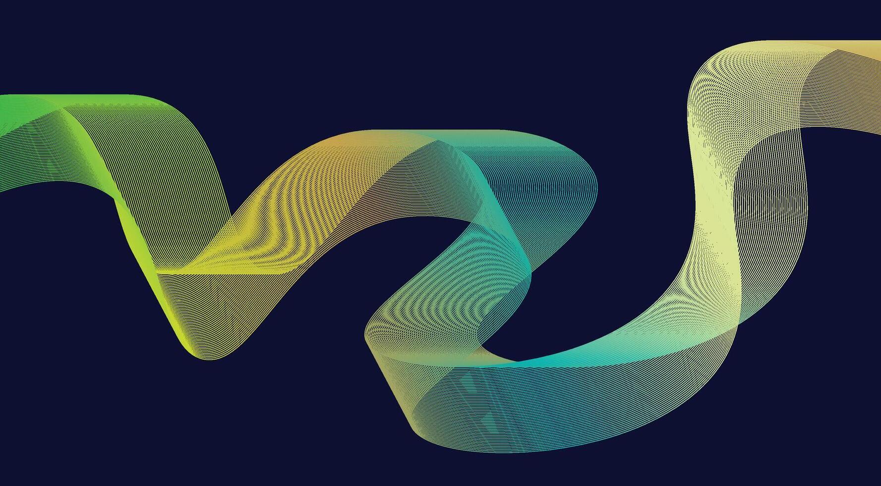 Blend Wavy Curved Abstract Background Colorful Gradient Design Illustration vector