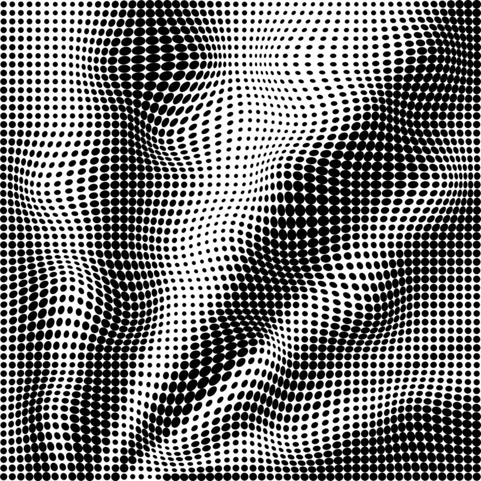 Halftone Pattern. Set of Dots. Dotted Texture on White Background. Overlay Grunge Template. Distress Linear Design. Fade Monochrome Points. Pop Art Wave Circle Backdrop. vector