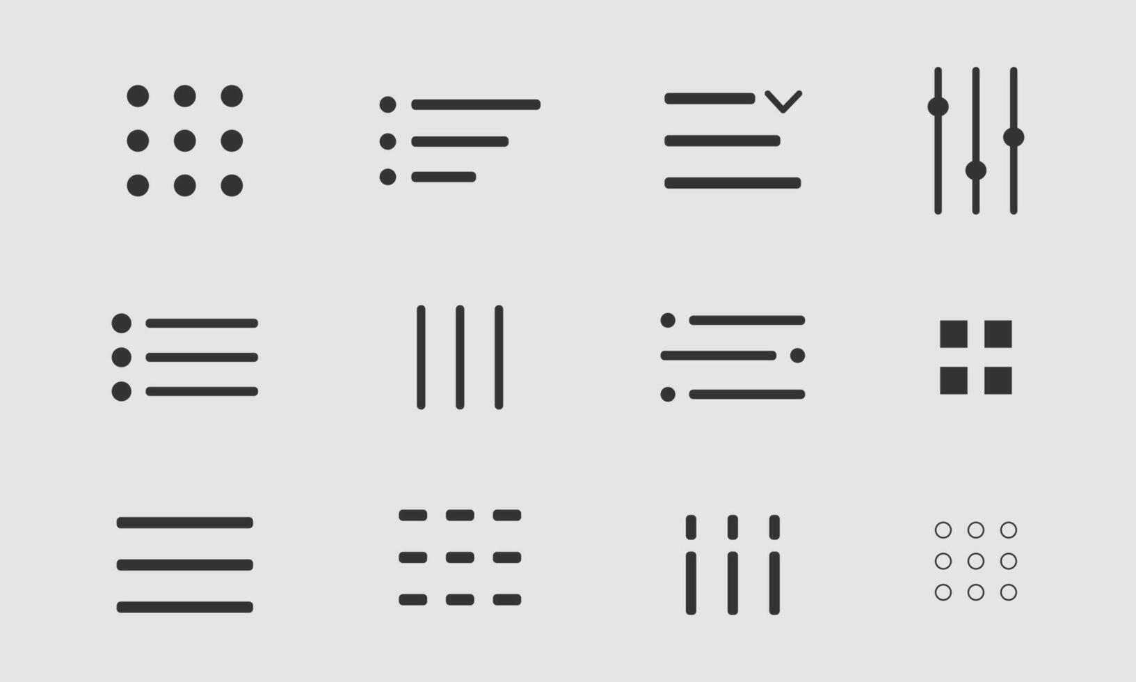 Website navigation button set. Hamburger menu line icon Hamburger interface menu simple line, minimal ui popup burger. Template navigation dropdown button web symbol. Interface design element vector